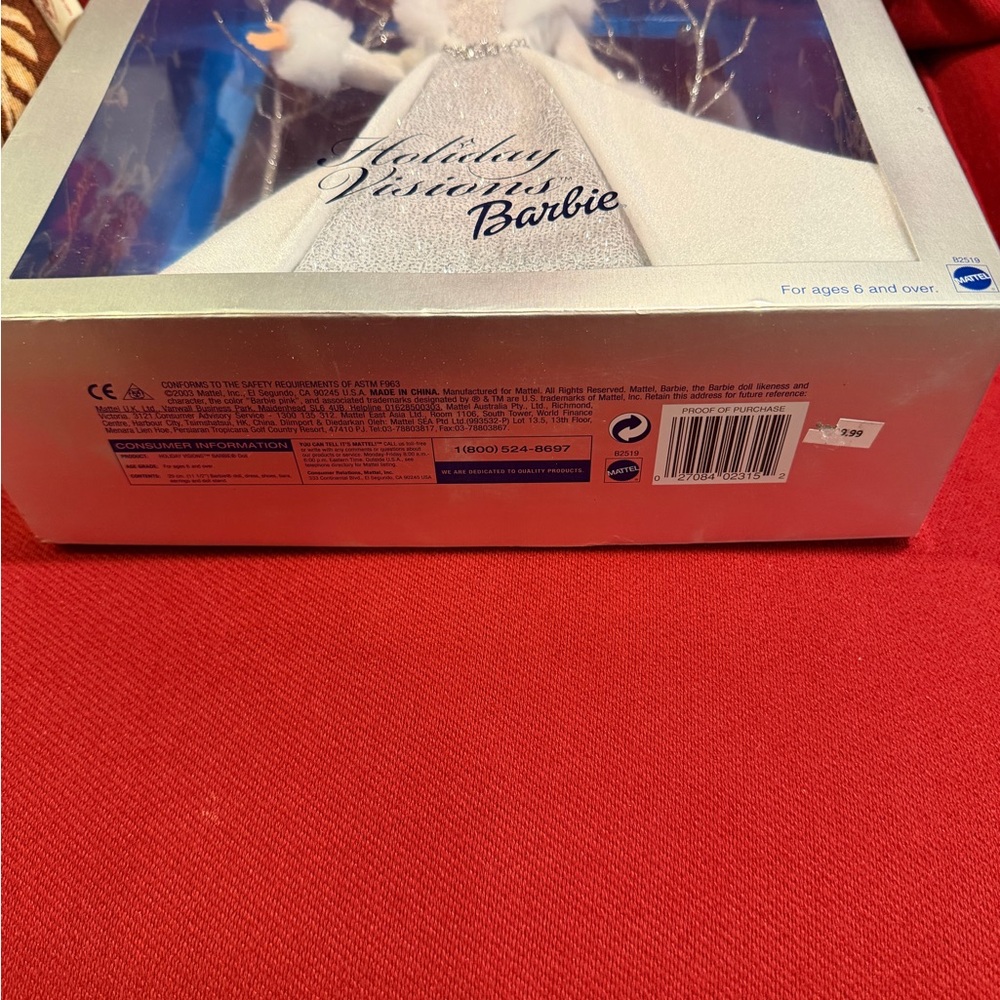 Barbie Holiday Visions Doll in White and Silver 2003 NIB - Picture 7 of 11